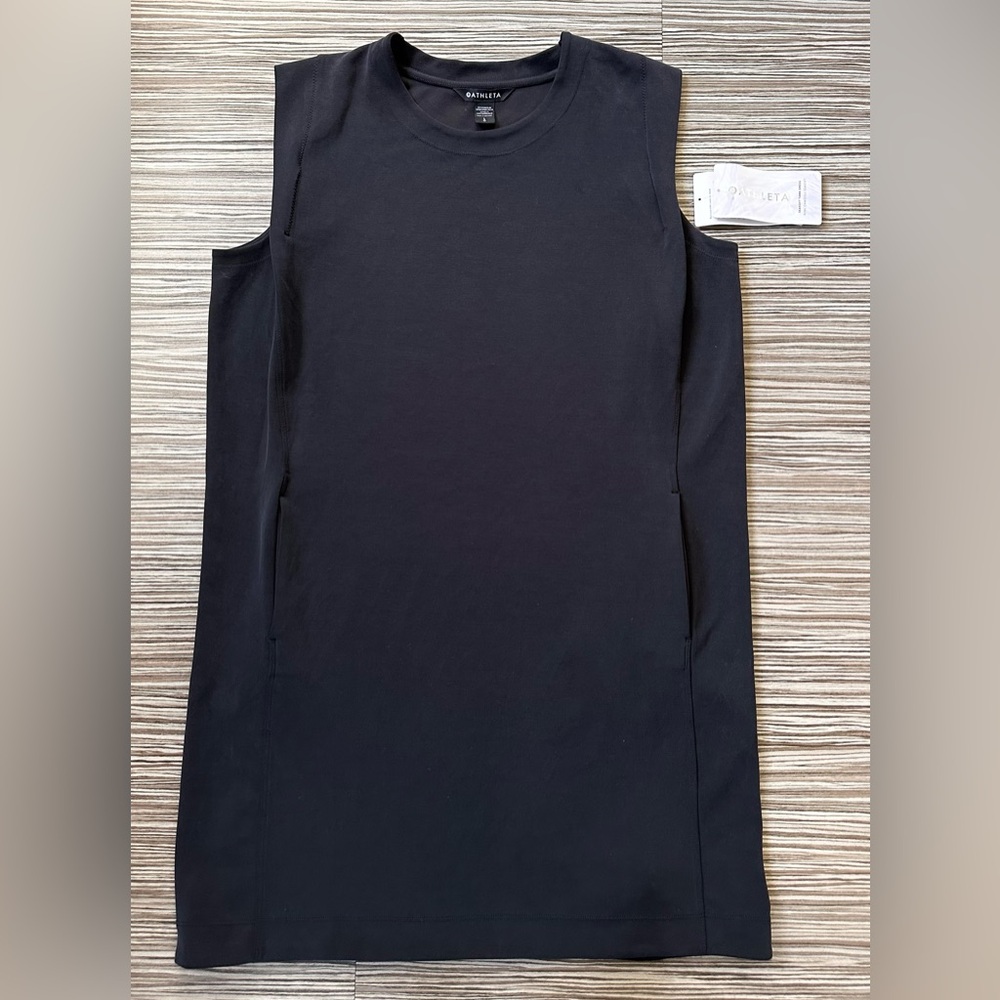 NEW Athleta Black Seasoft Tank Dress Sz. L